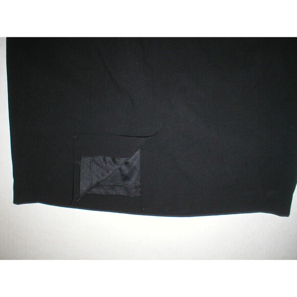 New Calvin Klein 10 Womens Sheath Dress Black Work Date Ruched Waist Cap Sleeves - Picture 8 of 8